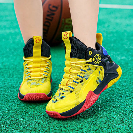 Boys' basketball shoes teenagers' mesh breathable sports shoes - V.I.P Digital Presence