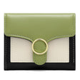 Brand Designer Geometric Panelled Trifold Women Wallet Pu Leather Zipper Coin Ladies Small Purse Card Holder Short Female Wallet - V.I.P Digital Presence