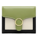 Brand Designer Geometric Panelled Trifold Women Wallet Pu Leather Zipper Coin Ladies Small Purse Card Holder Short Female Wallet - V.I.P Digital Presence