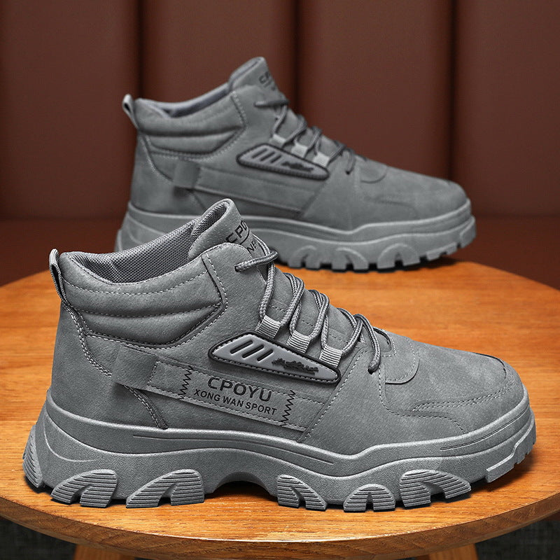 Breathable high top workwear shoes for men anti slip and wear-resistant sports and leisure safety shoes - V.I.P Digital Presence