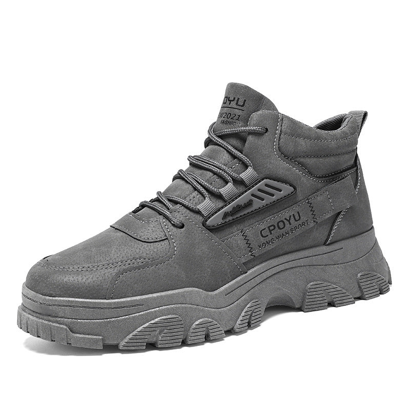 Breathable high top workwear shoes for men anti slip and wear-resistant sports and leisure safety shoes - V.I.P Digital Presence