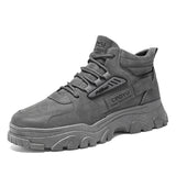 Breathable high top workwear shoes for men anti slip and wear-resistant sports and leisure safety shoes - V.I.P Digital Presence