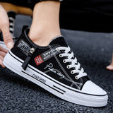 Breathable men's canvas shoes, Hong Kong style men's shoes, casual cloth shoes, trendy, lightweight, low top board shoes - V.I.P Digital Presence