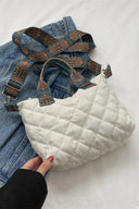 Bubble Textured Printed Strap Handbag - V.I.P Digital Presence