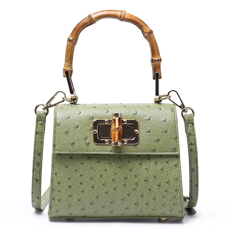 Buckle bag ostrich pattern single shoulder diagonal cross women's bag - V.I.P Digital Presence