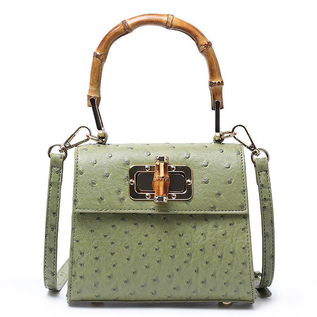 Buckle bag ostrich pattern single shoulder diagonal cross women's bag - V.I.P Digital Presence