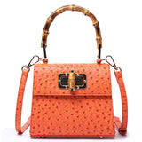 Buckle bag ostrich pattern single shoulder diagonal cross women's bag - V.I.P Digital Presence