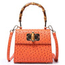 Buckle bag ostrich pattern single shoulder diagonal cross women's bag - V.I.P Digital Presence