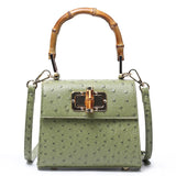 Buckle bag ostrich pattern single shoulder diagonal cross women's bag - V.I.P Digital Presence