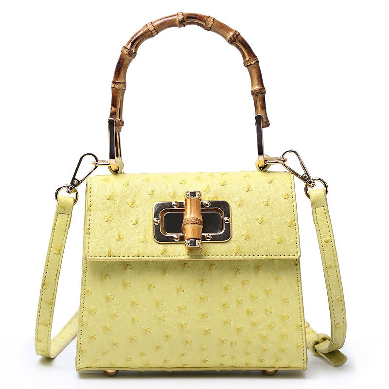 Buckle bag ostrich pattern single shoulder diagonal cross women's bag - V.I.P Digital Presence