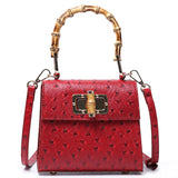 Buckle bag ostrich pattern single shoulder diagonal cross women's bag - V.I.P Digital Presence