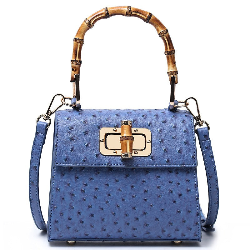 Buckle bag ostrich pattern single shoulder diagonal cross women's bag - V.I.P Digital Presence