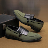 Business formal leather shoes men's soft soled casual shoes British style one foot shoes - V.I.P Digital Presence