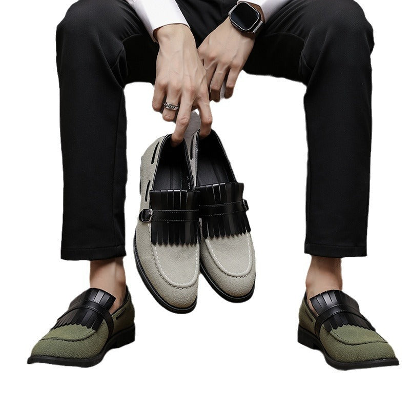 Business formal leather shoes men's soft soled casual shoes British style one foot shoes - V.I.P Digital Presence