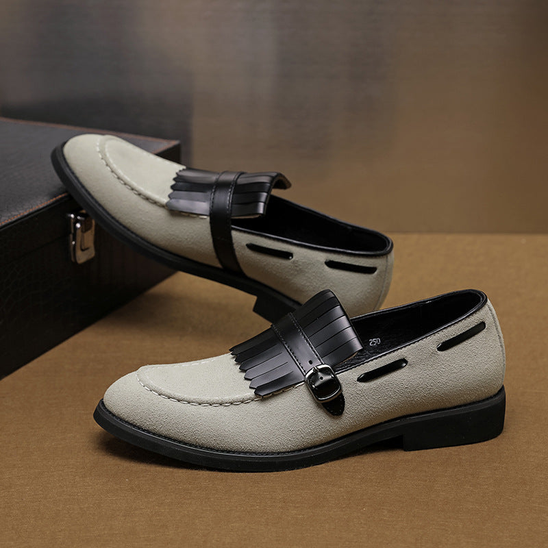 Business formal leather shoes men's soft soled casual shoes British style one foot shoes - V.I.P Digital Presence