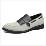 Business formal leather shoes men's soft soled casual shoes British style one foot shoes - V.I.P Digital Presence