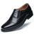 Business formal men's three pointed captain standard leather shoes, security black casual shoes - V.I.P Digital Presence