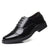 Business formal men's three pointed captain standard leather shoes, security black casual shoes - V.I.P Digital Presence