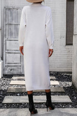Button knit sweater dress fashionable temperament commuting women's sweater women - V.I.P Digital Presence