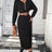 Button knit sweater dress fashionable temperament commuting women's sweater women - V.I.P Digital Presence