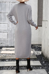Button knit sweater dress fashionable temperament commuting women's sweater women - V.I.P Digital Presence