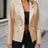 Button Up Collared Neck Blazer - V.I.P Digital Presence