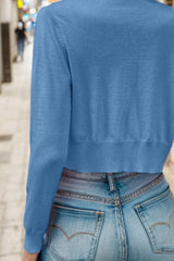 Button Up Long Sleeve Cardigan - V.I.P Digital Presence