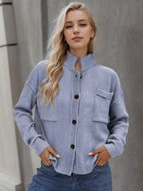 Button Up Long Sleeve Cardigan - V.I.P Digital Presence