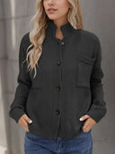 Button Up Long Sleeve Cardigan - V.I.P Digital Presence