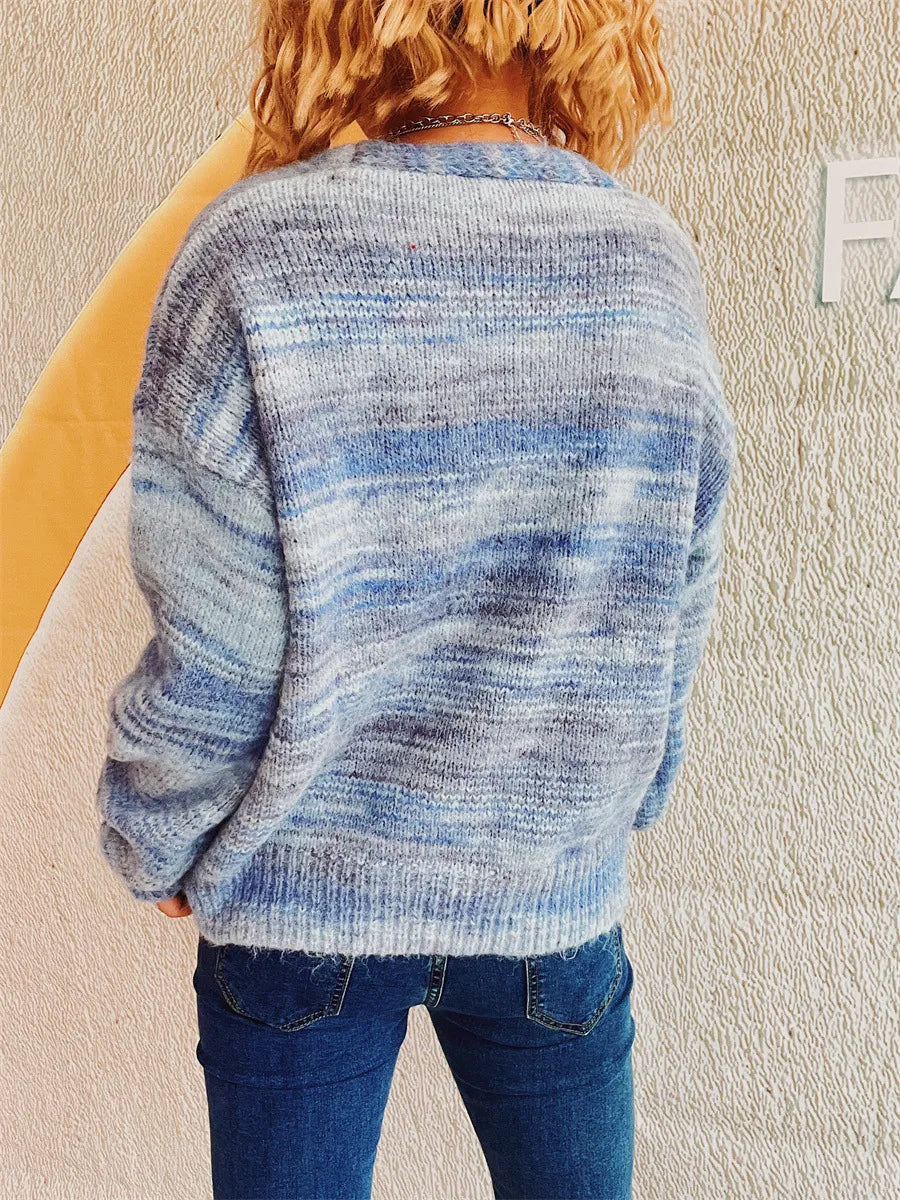 Button Up Long Sleeve Cardigan - V.I.P Digital Presence