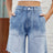 Buttoned Raw Hem Denim Shorts with Pockets - V.I.P Digital Presence