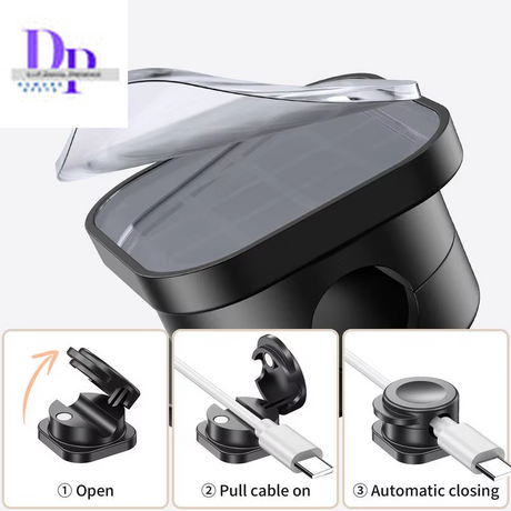 Magnetic Cable Clip Cable Management Cord Organizer Adhesive Cord Clip Cable Organizer Cord Holder for Computer Audio & Video