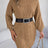 Cable-Knit Round Neck Sweater Dress - V.I.P Digital Presence