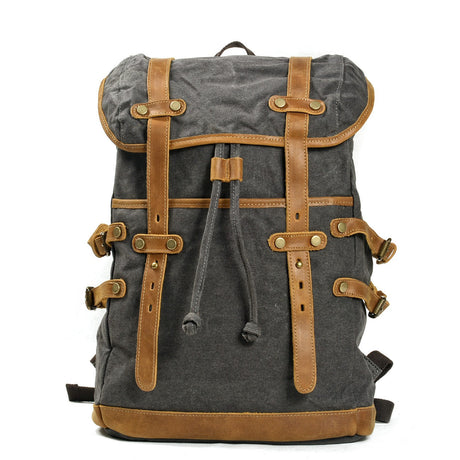 Canvas Men Bag Casual Shoulder Backpack Men Waterproof Outdoor Travel Bag Student Schoolbag - V.I.P Digital Presence
