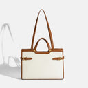 Canvas tote bag, high-end niche design, single shoulder commuter handbag, simple and large capacity - V.I.P Digital Presence