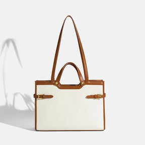Canvas tote bag, high-end niche design, single shoulder commuter handbag, simple and large capacity - V.I.P Digital Presence