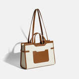 Canvas tote bag, high-end niche design, single shoulder commuter handbag, simple and large capacity - V.I.P Digital Presence