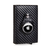 Carbon Fiber Pattern Magnetic Buckle Card Bag Airtag Tracker Multi-Function Card Bag Men's Wallet Short Hand Held - V.I.P Digital Presence