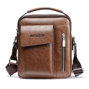 Casual Men Shoulder Bag Vintage Crossbody Bags High Quality Male Bag PU Leather Handbag Capacity Men Messenger Bags Tote Bag - V.I.P Digital Presence