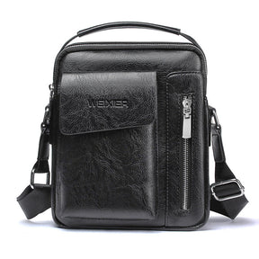 Casual Men Shoulder Bag Vintage Crossbody Bags High Quality Male Bag PU Leather Handbag Capacity Men Messenger Bags Tote Bag - V.I.P Digital Presence
