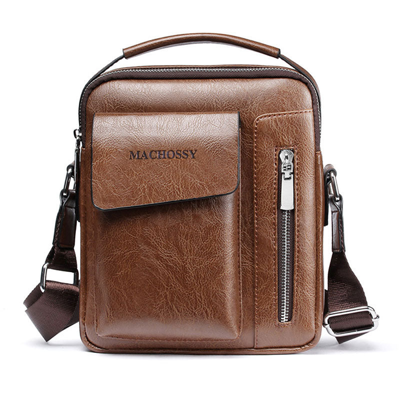 Casual Men Shoulder Bag Vintage Crossbody Bags High Quality Male Bag PU Leather Handbag Capacity Men Messenger Bags Tote Bag - V.I.P Digital Presence
