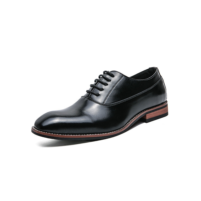 Casual shoes, leather shoes, men's formal wear, men's shoes, lace up business pointed leather shoes - V.I.P Digital Presence