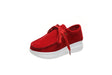 Casual sports single shoe round toe lace up flat bottom comfortable mesh women's shoes - V.I.P Digital Presence