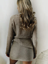 Casual versatile collar solid color sweater jacket cardigan - V.I.P Digital Presence