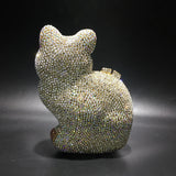 Cat Shape Women Crystal Clutches Bags Evening Purse White Rhinestone Gold Metal Clutch Party Mini Minaudiere Prom Chain Handbags - V.I.P Digital Presence