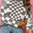 Checkered Round Neck Long Sleeve Sweater - V.I.P Digital Presence