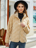 Checkered Zip Up Jacket - V.I.P Digital Presence