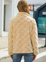 Checkered Zip Up Jacket - V.I.P Digital Presence