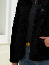 Checkered Zip Up Jacket - V.I.P Digital Presence