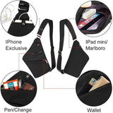 Chest bag casual bag black shoulder lightweight anti-theft outdoor sports travel men's and women's mountaineering bag - V.I.P Digital Presence